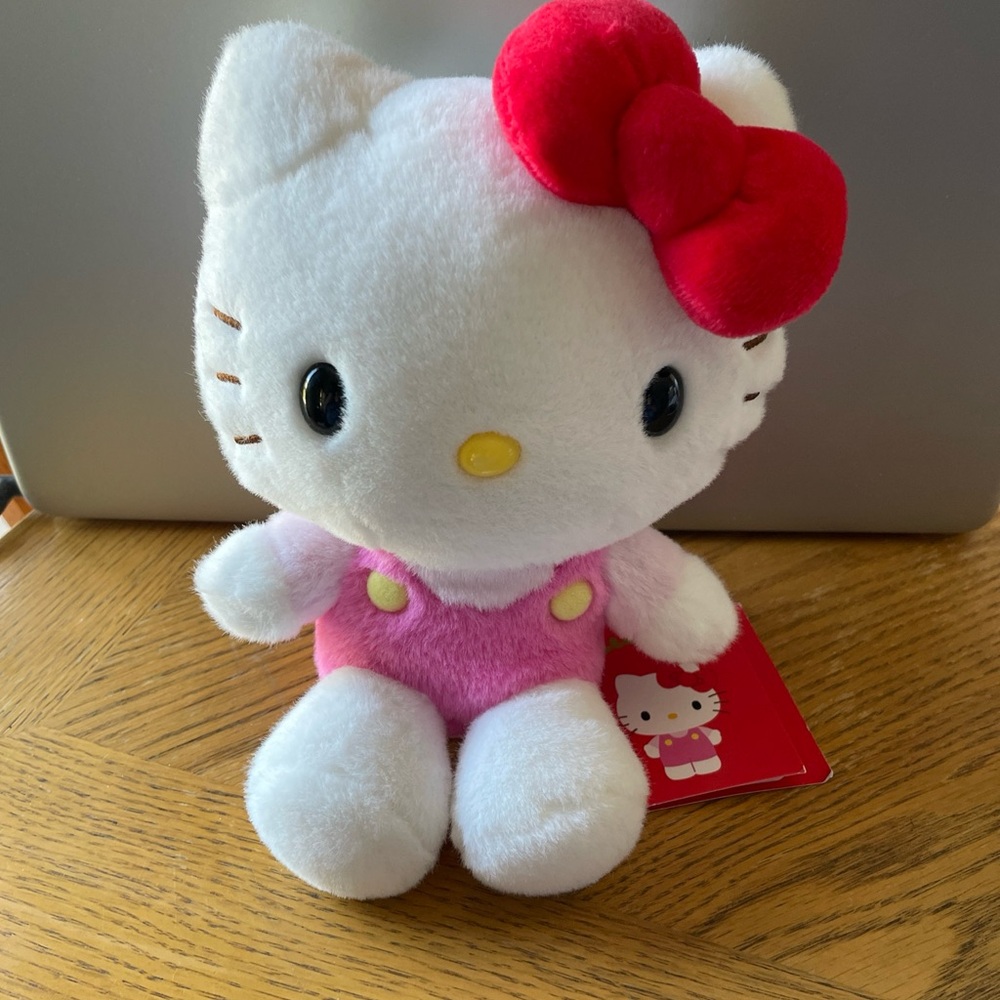 Sanrio Character Hello Kitty Stuffed Toy Medium Size 6 Inches Plush Doll NEW